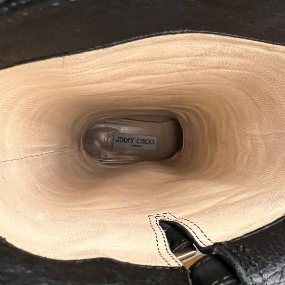 Jimmy Choo Yule Biker Leather Moto Boots size 5.5 Made in Italy - Picture 7 of 15